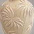 Teal Mid 20th Century Coastal Regency Palm Relief Ceramic Urn Table Lamp With Teal Velvet Shade For Sale - Image 8 of 8