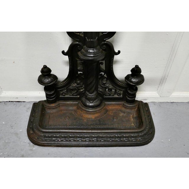Large Cast Iron Umbrella Stick Stand, 1870s For Sale - Image 3 of 9