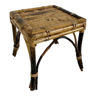 Tortoiseshell Bamboo Plant Stand Riser For Sale