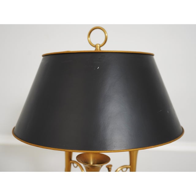 1980s Wildwood Brass Trumpet Arm Floor Lamp For Sale - Image 11 of 12