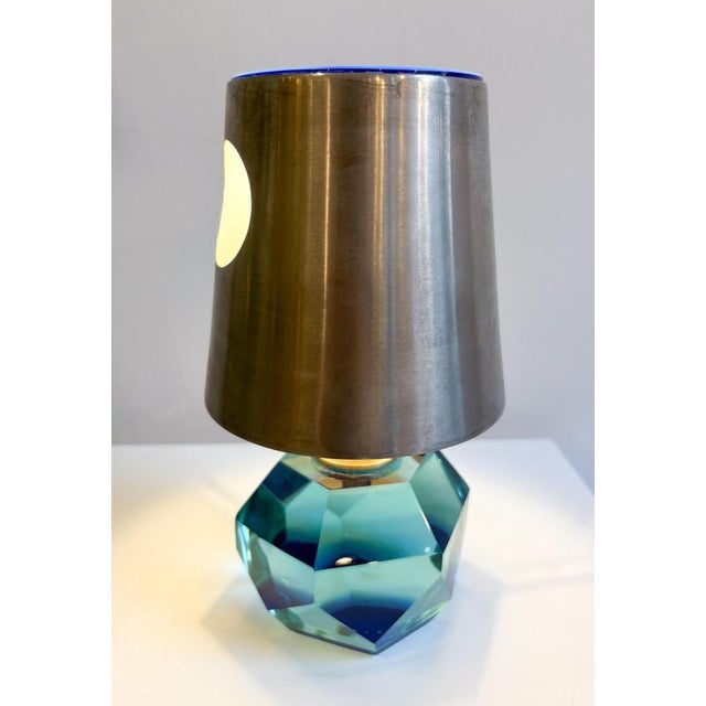 Glass Mod.2228 Table Lamps by Max Ingrand for Fontana Arte, 1950s, Set of 2 For Sale - Image 7 of 8