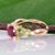 1.78Ct Purple Garnet Ring With Tsavorite Garnet Accents in Solid 14k Gold, Size 6.75 For Sale - Image 9 of 9