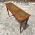 Wood Vintage Regency Maitland Smith Leather Embossed Console Table For Sale - Image 7 of 7