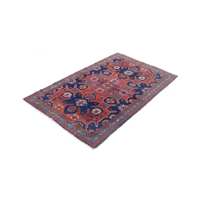 Antique Caucasian Decorative Rug - 3`8" X 5`9" For Sale In Los Angeles - Image 6 of 6