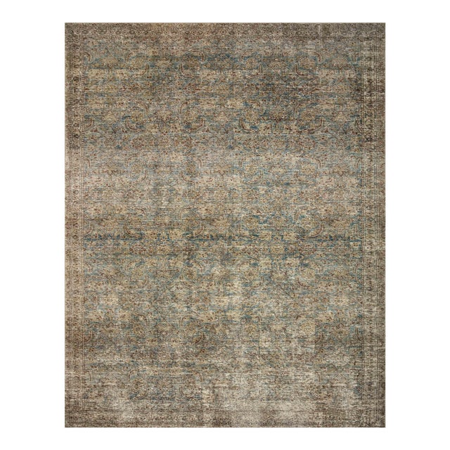 Amber Lewis x Loloi Morgan Sea / Sage 7'-3" x 9'-3" Area Rug For Sale