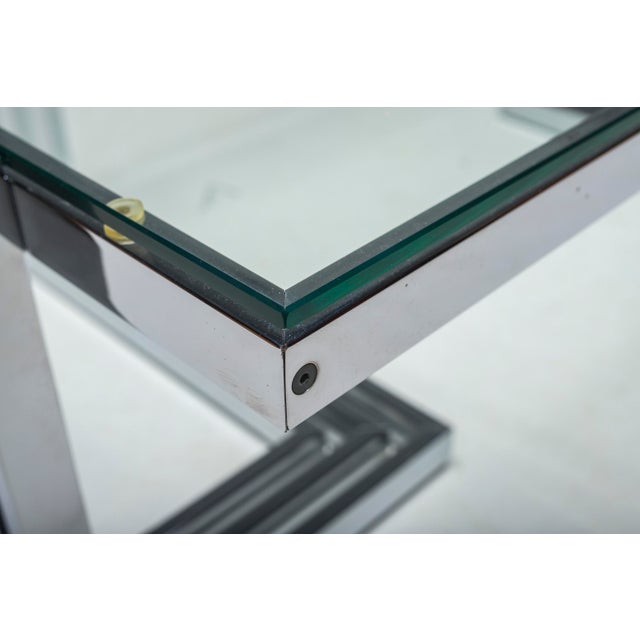 Vintage Coffee Table in Chrome and Glass, 1960s For Sale - Image 13 of 16