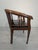 Interwar Wooden Office Chair in Natural Leather, 1890s For Sale - Image 9 of 15