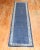 Shabby Chic Blue Antique Chinese Runner, 3'2'' X 12' For Sale - Image 3 of 9