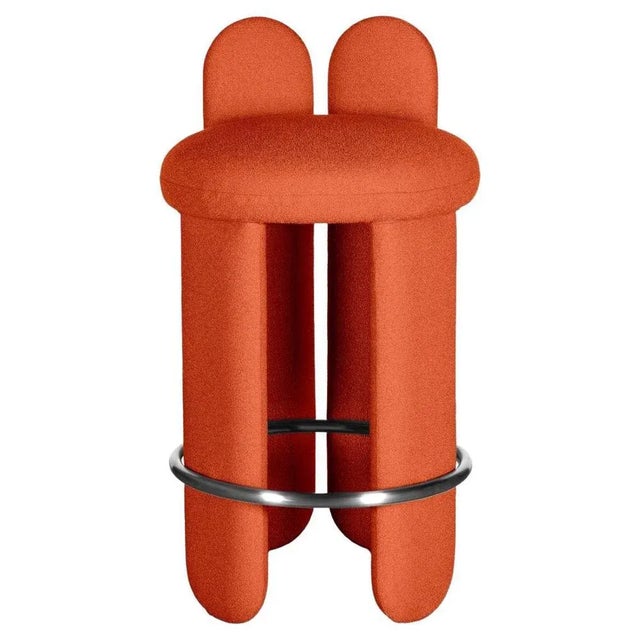 Metal Glazy Bar Stool by Royal Stranger For Sale - Image 7 of 7