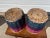 Bright Pink Vintage Pair of Colorful Handmade Filipino Baskets For Sale - Image 8 of 10