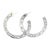 1990s John Hardy Estate Dot Flat Hoop Earrings 1.95" Sterling Silver, 2 pieces For Sale In New York - Image 6 of 7