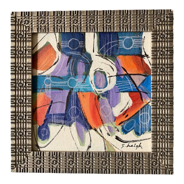 Contemporary Original Stephen Heigh Abstract Painting “The String Section “ Framed For Sale