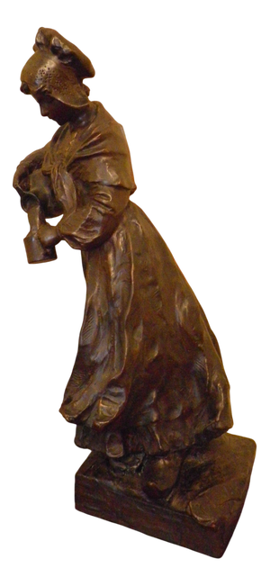 Large Sculpture of Water Carrier by Richard Aurili, Italy, 1800s-1900s