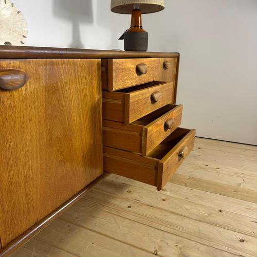 Mid-Century English Teak Sideboard, 1960s For Sale - Image 6 of 8