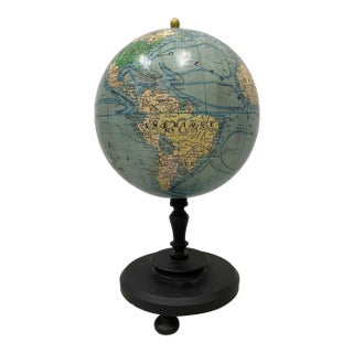 Vintage French Girard, Barrere & Thomas 10" Globe Terrestre C.1940s For Sale