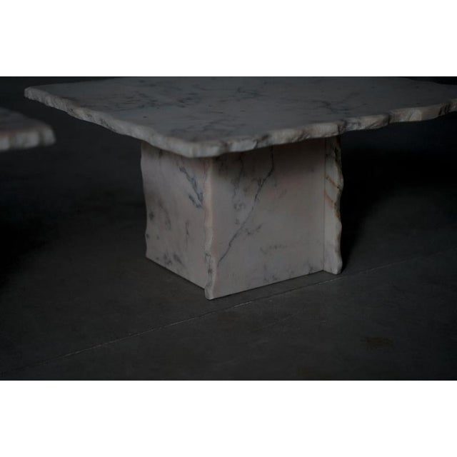 Pink Marble Coffee Tables, Italy, 1970s, Set of 3 For Sale - Image 5 of 12