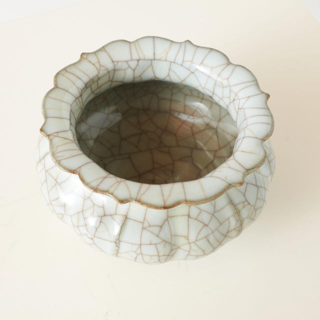 Ge-Type Tripod Censer with Ice Crackle Glaze For Sale In San Francisco - Image 6 of 8