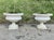 Sculpture Materials Large Weathered Cast Stone Garden Planters, 1930s, Set of 2 For Sale - Image 7 of 7