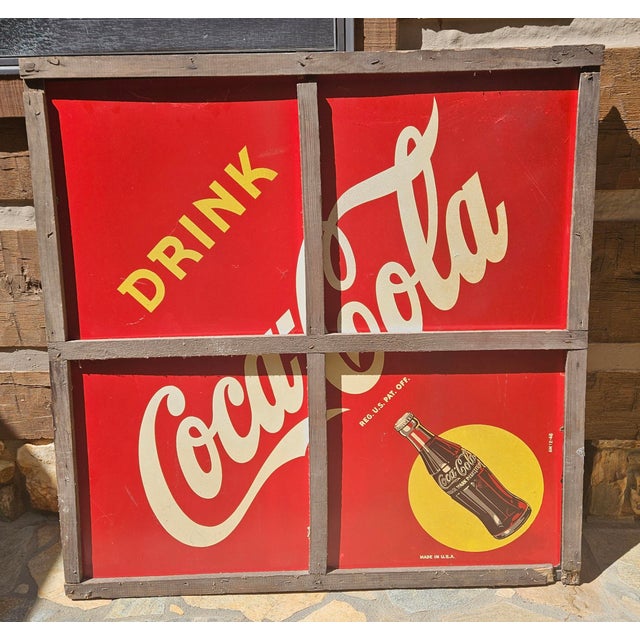 Rare Antique Double-Sided Coke & Appalachian Cafe Menu Sign For Sale - Image 4 of 18
