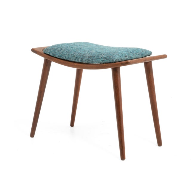 Aarflot Möbler Norway Teak Stool Number 85 After Hans Wegner Bench Mid Century 1960s For Sale - Image 11 of 18