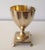 Metal Vintage Indian Brass Footed Chalice For Sale - Image 7 of 7
