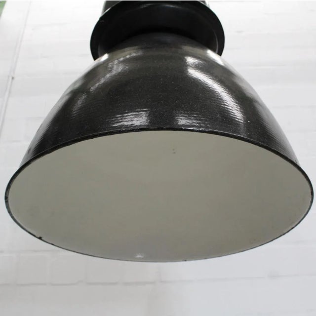 Vintage Type 24 401 Black Enameled Loft Lamp from Elektrosvit For Sale - Image 5 of 11