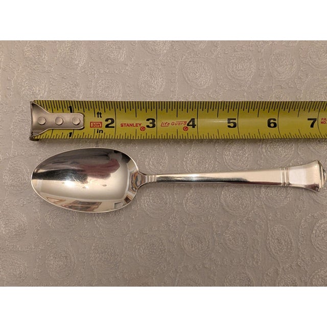 Tiffany "Windham" Sterling Silver Dessert Spoons, 6 Pieces For Sale - Image 9 of 11