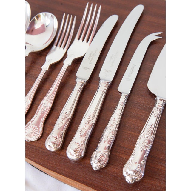 English Cutlery Set for 6 from Smith Seymour LTD Sheffield, 1960s, Set of 52 For Sale - Image 11 of 13