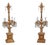 1950s Pair of French Empire Candelabra Lamps W. Prisms For Sale