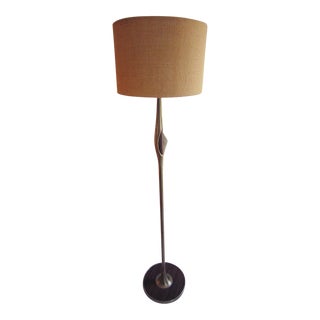 Mid Century Brutalist Floor Lamp For Sale