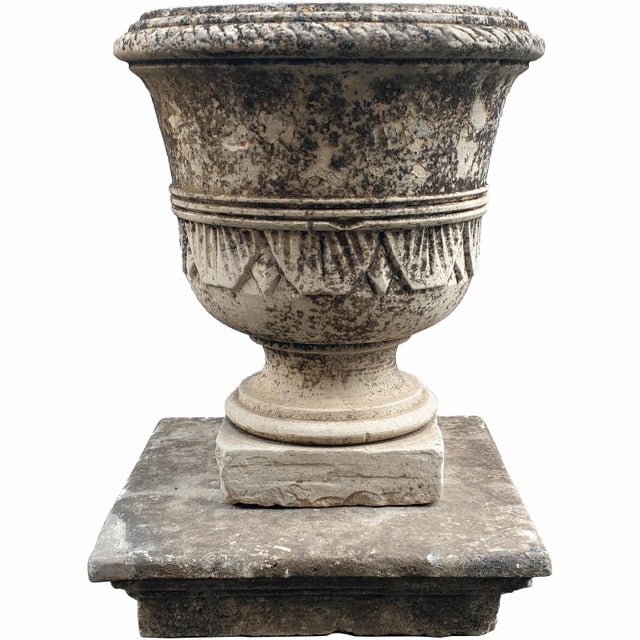 Stone Vases, 19th Century, Set of 3 For Sale - Image 5 of 6