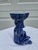Vintage Chinoiserie Blue White Ceramic Monkey Dish - 8.25" Height For Sale - Image 6 of 12