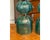 Modern Pair of Murano Green and Gold Lamps For Sale - Image 3 of 6