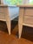Vintage Brandt Louis XVI–Style White Painted Two-Drawer Nightstands — A Pair For Sale In Charleston - Image 6 of 9