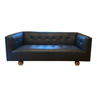 Jonathan Adler Leather Couch For Sale