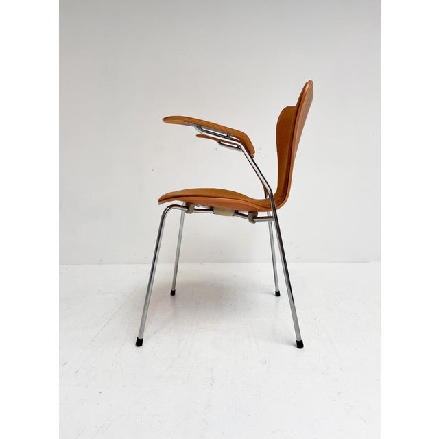 1980s Wooden 3207 Chair by Arne Jacobsen for Fritz Hansen, 1980s For Sale - Image 5 of 17