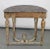 19th Century 19th Century Louis XVI Style Painted and Parcel-Gilt-Demi-Lune Console Table For Sale - Image 5 of 7