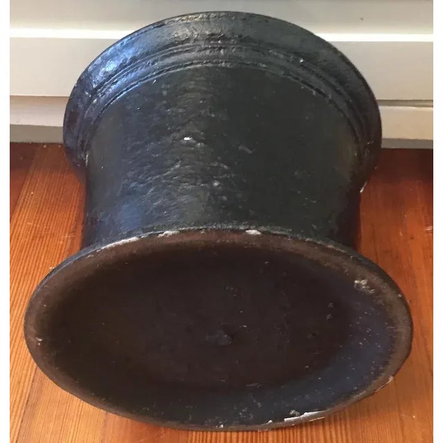 1860 American Cast Iron Pharmacy Mortar & Pestle For Sale - Image 10 of 11