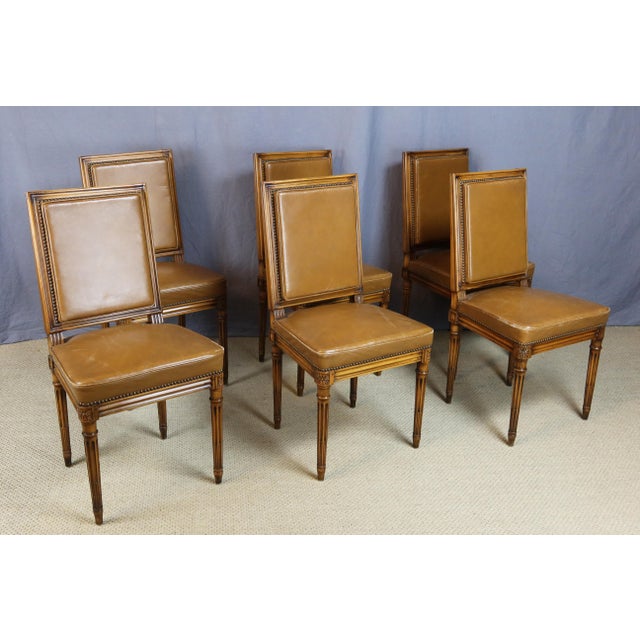 Louis XVI Style Chairs, 1950s, Set of 6 For Sale - Image 13 of 13