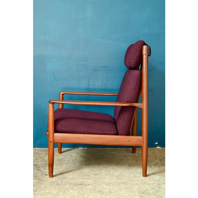 Wood Scandinavian Danish Lounge Chair from Grete Jalk, 1960s For Sale - Image 7 of 18