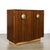 Art Deco Brass Pulls & Leather Wrapped Base Paldao Wood Cabinet by Gilbert Rohde For Sale - Image 15 of 16