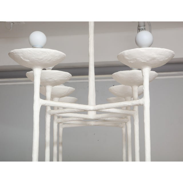 Lights Bespoke Plaster Fixture in the Manner of Giacometti For Sale - Image 7 of 12