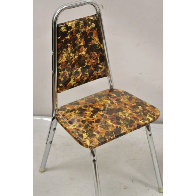 1970s Vintage Children's Small Mid Century Tubular Metal Side Chairs - a Pair For Sale In Philadelphia - Image 6 of 10