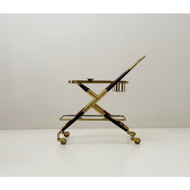 1950s Bar Cart by Cesare Lacca, 1950s For Sale - Image 5 of 5