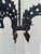 Vintage Primitive Four Arm Iron Candle Light For Sale - Image 4 of 6