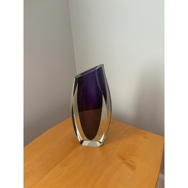 Postmodern Purple Correia Art Glass Vase. Limited Edition 9199.75/500 For Sale - Image 3 of 10