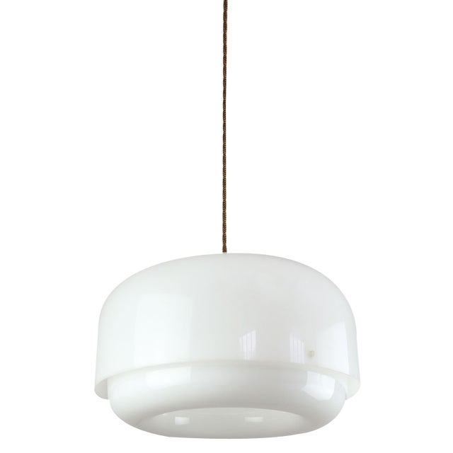 Italian White Medusa Pendant Lamp by Luigi Massoni for Guzzini, 1970s For Sale