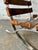Wood Rare Pair of Mid Century Modern Rosewood and Chrome Barcelona Style Chairs Froscher Germany For Sale - Image 7 of 11