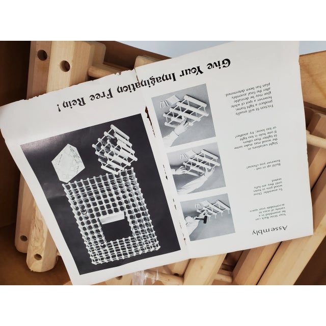 Vintage JK Adams Wooden Expandable Wine Rack System 12 Bottle Oak Builders Rack Can be set up in different configurations....