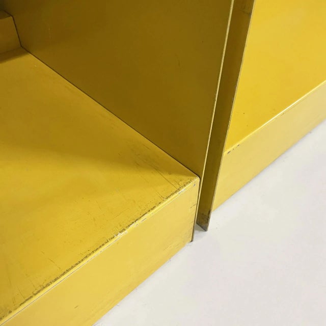 Italian Modern Industrial Yellow Congresso Modular Bookcase attributed to Lips Vago, 1970s For Sale - Image 14 of 17